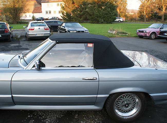 Profile: CK-Cabrio Line soft top for the Mercedes-Benz SL W107