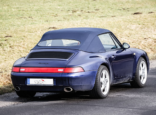 Profile: Porsche 911 993 Cabriolet with the CURRUS® SPEEDSTER-STYLE convertible top