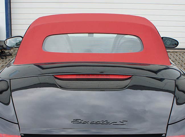 Rear view: NEW glass pane design for the Boxster 986 developed by CK-Cabrio